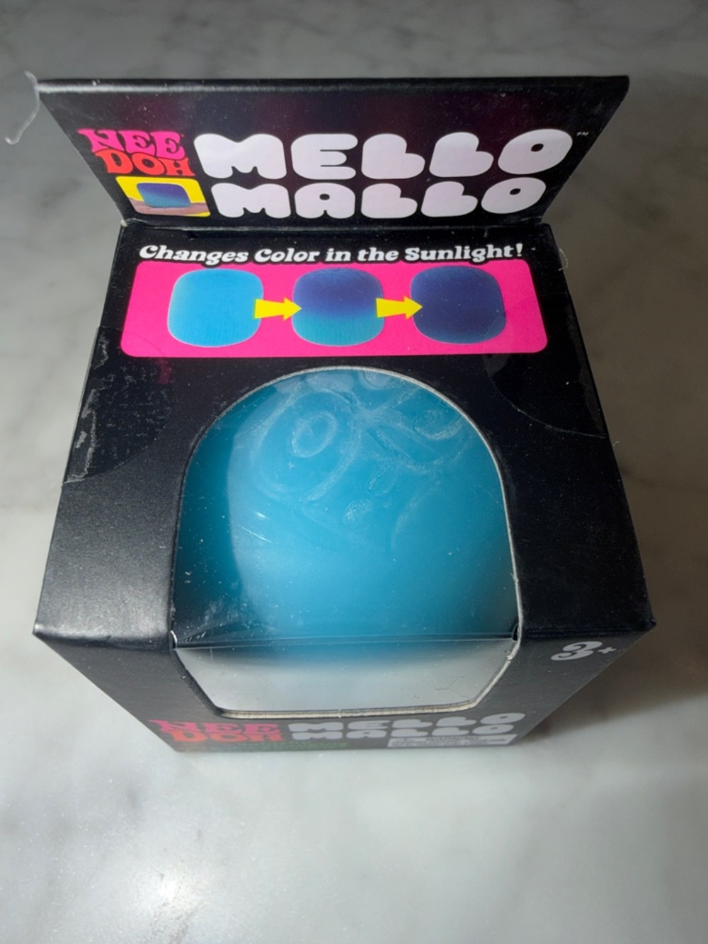 NWT Nee Doh Mello Mallo Color-Changing Ball - Blue